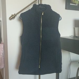 Navy Sherpa Vest